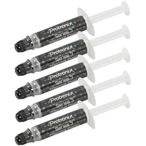 Silver Thermal Grease CPU Heatsink Compound Paste Syringe (5-pack) Silver Thermal Grease CPU Heatsink Compound Paste Syringe (5-pack)