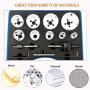 Patioer 15 Pcs Hole Saw Kit High Speed Steel M42 for Metal and Wood General Purpose 3/4'' to 2-1/2'' in Carrying Case