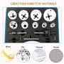 Patioer 15 Pcs Hole Saw Kit High Speed Steel M42 for Metal and Wood General Purpose 3/4'' to 2-1/2'' in Carrying Case Patioer 15 Pcs Hole Saw Kit High Speed Steel M42 for Metal and Wood General Purpose 3/4'' to 2-1/2'' in Carrying Case