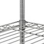 Sandusky MWS301460 Mobile Wire Shelving - 5 Tier with 2 Inch Nylon Casters, Silver