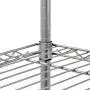 Sandusky MWS301460 Mobile Wire Shelving - 5 Tier with 2 Inch Nylon Casters, Silver