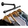DIY CARTEL Industrial Pipe Wall Mount Clothing & Garment Rack - Hardware ONLY - Perfect for Retail Display, Organizing, Laundry (22.5 - Inch)