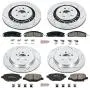 Power Stop K6375 Front and Rear Z23 Carbon Fiber Brake Pads with Drilled & Slotted Brake Rotors Kit Power Stop K6375 Front and Rear Z23 Carbon Fiber Brake Pads with Drilled & Slotted Brake Rotors Kit