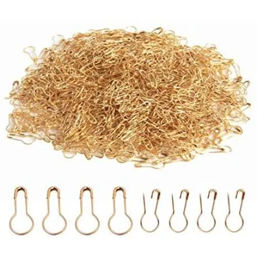 SBYURE 1000 Pieces 22mm/0.87 Inch Metal Gourd Safety Pins Clothing Tag Pins Bulb Pin Calabash Pin Bead Needle for DIY Craft Home Accessories,Golden SBYURE 1000 Pieces 22mm/0.87 Inch Metal Gourd Safety Pins Clothing Tag Pins Bulb Pin Calabash Pin Bead Needle for DIY Craft Home Accessories,Golden