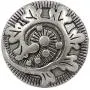 Bezelry 12 Pieces Fern Crozier Metal Shank Buttons. 15mm (19/32 inch) (Gray Silver) Bezelry 12 Pieces Fern Crozier Metal Shank Buttons. 15mm (19/32 inch) (Gray Silver)