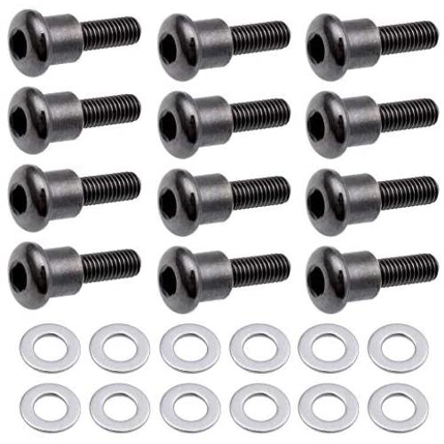 Hobbypark RC Shoulder Screws 3x12mm with Washers 3x6x0.5 for Traxxas Ultra Shocks,Replacement of Part 3642 (Set of 12)