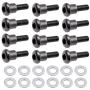 Hobbypark RC Shoulder Screws 3x12mm with Washers 3x6x0.5 for Traxxas Ultra Shocks,Replacement of Part 3642 (Set of 12)