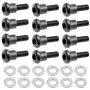 Hobbypark RC Shoulder Screws 3x12mm with Washers 3x6x0.5 for Traxxas Ultra Shocks,Replacement of Part 3642 (Set of 12)