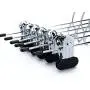 6 Quality Pants Hangers Heavy Duty Add-on Skirt/Slack Metal Hanger, Extra Wide Adjustable Clips, Multi Stackable Add on Hangers, Chrome, Jeans, Bottoms, Set of 6 6 Quality Pants Hangers Heavy Duty Add-on Skirt/Slack Metal Hanger, Extra Wide Adjustable Clips, Multi Stackable Add on Hangers, Chrome, Jeans, Bottoms, Set of 6