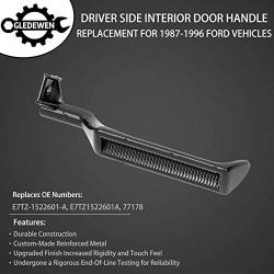 Interior Door Handle All Metal Front Rear Left Driver Side | Replacement for 1987-1996 Ford Bronco F150 F250 F350 F53 F59 F800 | Replaces# E7TZ-1522601-A, 77178