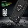 Galaxy A20S Case (Not Fit Galaxy A20/A20E) with HD Screen Protector, Gritup [Military Grade] 360 Degree Rotating Metal Ring Holder Kickstand Armor Bracket Cover Phone Case for Samsung A20S Black
