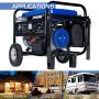 DuroMax XP5500E Gas Powered Portable Generator - 5500 Watt - Electric Start - Camping & RV Ready, 50 State Approved
