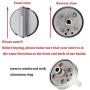 W10594481 5pcs Stainless Steel Cooker Stove Control knob ，Compatible Whirlpool Stove/Range-Replaces WPW10594481, W10594481, with a 0.3-inch''D'' axis, 90 Degrees to The Rotating Surface.