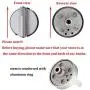 W10594481 5pcs Stainless Steel Cooker Stove Control knob ，Compatible Whirlpool Stove/Range-Replaces WPW10594481, W10594481, with a 0.3-inch''D'' axis, 90 Degrees to The Rotating Surface.