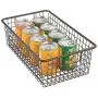 mDesign Modern Farmhouse Metal Wire Storage Organizer Bin Basket with Handles for Kitchen Cabinets, Pantry, Closets, Bedrooms, Bathrooms - 16.25'' Long - Bronze mDesign Modern Farmhouse Metal Wire Storage Organizer Bin Basket with Handles for Kitchen Cabinets, Pantry, Closets, Bedrooms, Bathrooms - 16.25'' Long - Bronze