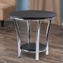 Winsome Wood Maya Occasional Table, Black/Metal