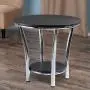 Winsome Wood Maya Occasional Table, Black/Metal Winsome Wood Maya Occasional Table, Black/Metal