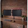 VIVO Dual LCD Monitor Desk Mount Stand Heavy Duty Fully Adjustable fits 2 /Two Screens up to 27'' (STAND-V002)