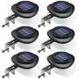 DBF Solar Gutter Lights Upgraded 9 LED Outdoor Waterproof Fence Lights Dark Sensing Auto On/Off Solar Landscape Lights for Eaves Garden Deck Yard Pathway, (100LM-Cool White) DBF Solar Gutter Lights Upgraded 9 LED Outdoor Waterproof Fence Lights Dark Sensing Auto On/Off Solar Landscape Lights for Eaves Garden Deck Yard Pathway, (100LM-Cool White)