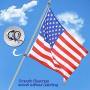 Mofeez Flagpole Rotating Rings,360 Degree Anti-Wrap Flag Mounting Rings with Bearings for 7/10”-1” Diameter Flag Pole Tangle Free (Pack of 2-Gold)