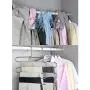 DOIOWN Pants Hangers S-Shape Stainless Steel Clothes Hangers Space Saving Hangers Closet Organizer for Pants Jeans Scarf(5 Layers,10Pcs) DOIOWN Pants Hangers S-Shape Stainless Steel Clothes Hangers Space Saving Hangers Closet Organizer for Pants Jeans Scarf(5 Layers,10Pcs)