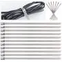 Keadic 30Pcs 5.9 Inches 304 Stainless Steel Zip Ties Exhaust Wrap Coated Locking, Metal Cable Zip Ties for Computer Wire Harness, Automotive Parts and more Keadic 30Pcs 5.9 Inches 304 Stainless Steel Zip Ties Exhaust Wrap Coated Locking, Metal Cable Zip Ties for Computer Wire Harness, Automotive Parts and more