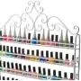 DAZONE Nail Polish Holder, DIY 6 Tier Metal Nail Polish Rack Nail Polish Wall Rack Organizer Holds 120 Bottles Nail Polish White Nail Polish Shelf Wall Mount DAZONE Nail Polish Holder, DIY 6 Tier Metal Nail Polish Rack Nail Polish Wall Rack Organizer Holds 120 Bottles Nail Polish White Nail Polish Shelf Wall Mount
