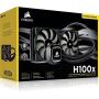 Corsair Hydro H100 x 240 mm Radiator Dual 120 mm PWM Fans Liquid CPU Cooler - Black