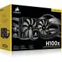 Corsair Hydro H100 x 240 mm Radiator Dual 120 mm PWM Fans Liquid CPU Cooler - Black