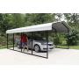 Arrow 12 x 20 x 7 29-Gauge Carport with Galvanized Steel Roof Panels