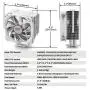 DEEPCOOL GAMMAXX 400WH CPU Air Cooler with 4 Heatpipes, 120mm PWM Fan and White LED for Intel/AMD CPU, AM4 Compatible DEEPCOOL GAMMAXX 400WH CPU Air Cooler with 4 Heatpipes, 120mm PWM Fan and White LED for Intel/AMD CPU, AM4 Compatible