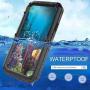 Beasyjoy iPhone XR Metal Case Heavy Duty Built-in Screen Full Body Protective Waterproof Shockproof Tough Rugged Hybrid Military Grade Defender Outdoor(Black)