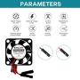 6PCS Raspberry Pi Fan DC Brushless Cooling Fan 3.3V 5V Heatsink Cooler Separating Terminal for Raspberry Pi 4B / 3B+ / 3B/ Zero/Zero W or Other Robot Project