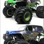 RC Front Bumper Metal Armor,Anti-Collision Stainless Steel Front Bumper Set Fits for LOSI LMT 4WD Solid Axle Monster Truck Upgrade Part