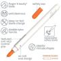 Slice 10416 Precision Cutter, Replaceable Ceramic Blade, Finger Friendly, Non-Slip Grip, Micro-Blade Craft Knife Tool, Right or Left Handed, No Roll Design