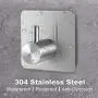 Fulgente Stainless Steel Self-Adhesive Towel Hooks for Bathroom, Damage Free Stick On Bathroom Kitchen Waterproof Wall Hooks for Hanging Heavy Duty Towel Rack Shower Hooks Adhesive, 4 Pack Fulgente Stainless Steel Self-Adhesive Towel Hooks for Bathroom, Damage Free Stick On Bathroom Kitchen Waterproof Wall Hooks for Hanging Heavy Duty Towel Rack Shower Hooks Adhesive, 4 Pack