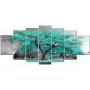 Visual Art Decor XLarge 7 Pieces Canvas Wall Art Teal Green Tree Landscape Black and White Picture Prints Framed and Stretched Painting Wall Decoration for Modern Living Room Office Visual Art Decor XLarge 7 Pieces Canvas Wall Art Teal Green Tree Landscape Black and White Picture Prints Framed and Stretched Painting Wall Decoration for Modern Living Room Office