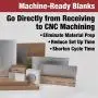 TCI Precision Metals Ground and Milled Plate, Machine-Ready Blanks, 2” x 4” x 6” 6061-T651, Aluminum Sheet