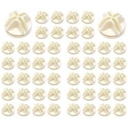 Gizhome Wire Cube Plastic Connectors for Wire Grid Cube Storage Shelving & Mesh Snap Organizer 50pcs - Cream