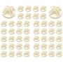 Gizhome Wire Cube Plastic Connectors for Wire Grid Cube Storage Shelving & Mesh Snap Organizer 50pcs - Cream