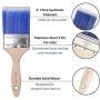 Bates Paint Brushes - 4 Pack, Treated Wood Handle, Paint Brush, Paint Brushes Set, Professional Brush Set, Trim Paint Brush, Paintbrush, Small Paint Brush, Stain Brush