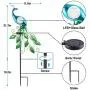 CHINLY Garden Decorations Outdoor, Metal Peacock Decor Solar Garden Lights Stake Waterproof for Patio Yard Pathway (Crystal Lampshade) CHINLY Garden Decorations Outdoor, Metal Peacock Decor Solar Garden Lights Stake Waterproof for Patio Yard Pathway (Crystal Lampshade)