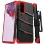 ZIZO Bolt Series for Galaxy S20 Case with Kickstand Holster Lanyard - Black & Red ZIZO Bolt Series for Galaxy S20 Case with Kickstand Holster Lanyard - Black & Red