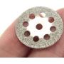 YEEZUGO 10 pcs Diamond Cutting Wheel Cut Off Discs Coated Rotary Tools W/Mandrel 22mm for Dremel