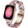 LINXUXIE Compatible with Apple Watch Bands 38mm/40mm,Resin Band Replacement Strap for Women Man with Stainless Steel Buckle for iWatch Series 6/5/4/3/2/1 Wristband (Flower Sea, 38/40mm)