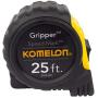 Komelon SM5425 Speed Mark Gripper Acrylic Coated Steel Blade Measuring Tape, 1-Inch X 25Ft , White