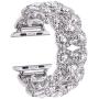 VIQIV Bling Bands for Compatible with Apple Watch 38mm 40mm 42mm 44mm Iwatch Series 6 5 4 3 2, Diamond Rhinestone Stainless Steel Metal Bracelet Wristband Strap for Women