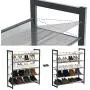 SONGMICS Shoe Rack, 5-Tier Stackable Shoe Storage Shelf, Metal Mesh, Flat or Angled Shoe Organizer for 20 to 25 Pairs of Shoes, Short Boots, High Heels, Cool Gray ULMR05GB SONGMICS Shoe Rack, 5-Tier Stackable Shoe Storage Shelf, Metal Mesh, Flat or Angled Shoe Organizer for 20 to 25 Pairs of Shoes, Short Boots, High Heels, Cool Gray ULMR05GB
