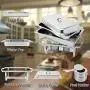 ROVSUN 8 Qt 6 Pack Full Size Stainless Steel Chafing Dishes Buffet Silver Rectangular Catering Chafer Warmer Set with Trays Pan Lid Folding Frame for Kitchen Party Banquet Dining ROVSUN 8 Qt 6 Pack Full Size Stainless Steel Chafing Dishes Buffet Silver Rectangular Catering Chafer Warmer Set with Trays Pan Lid Folding Frame for Kitchen Party Banquet Dining