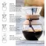Bodum 11571-109 Pour Over Coffee Maker with Permanent Filter, Glass, 34 Ounce, 1 Liter, Cork Band Bodum 11571-109 Pour Over Coffee Maker with Permanent Filter, Glass, 34 Ounce, 1 Liter, Cork Band